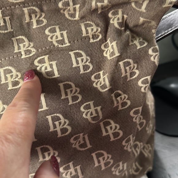Dooney and Bourke canvas and leather bag EUC - Picture 7 of 13